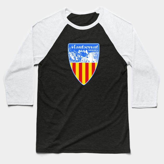 Montserrat Catalunya Baseball T-Shirt by Jared S Davies